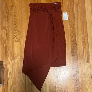 New with tags Nine West Faux-Wrap Midi Skirt